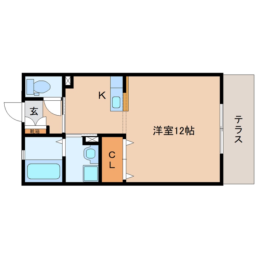 間取図 東海道本線/静岡駅 バス21分大浜公園入口下車:停歩3分 1階 築25年