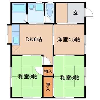 間取図 静鉄バス（静岡市）/西脇下 徒歩3分 1階 築31年