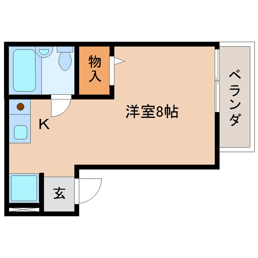 間取図 東海道本線/東静岡駅 徒歩19分 2階 築38年