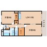 東海道本線/静岡駅 バス:11分:停歩1分 3階 築24年 2LDK+Sの間取り