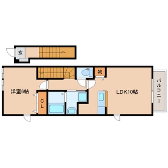 間取図 東海道本線/焼津駅 バス7分縦小路柳屋本店前下車:停歩3分 2階 築15年