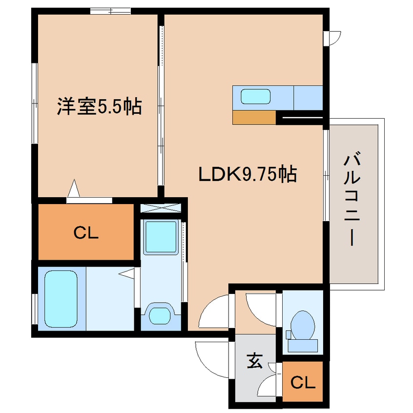 間取図 東海道本線/静岡駅 バス22分片山下車:停歩3分 2階 築13年