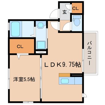 間取図 東海道本線/静岡駅 バス22分片山下車:停歩3分 2階 築13年