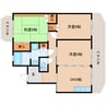 東海道本線/静岡駅 バス:12分:停歩8分 4階 築24年 3DKの間取り