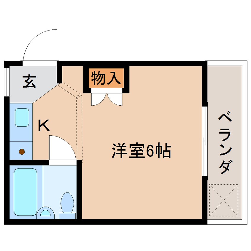 間取図 東海道本線/東静岡駅 徒歩28分 1階 築38年