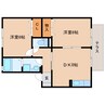 東海道本線/焼津駅 徒歩12分 1階 築23年 2DKの間取り