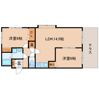 間取図 東海道本線/静岡駅 徒歩20分 1階 築36年