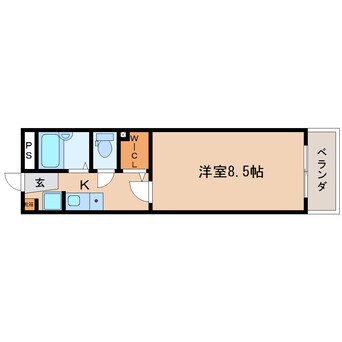 間取図 東海道本線/静岡駅 バス14分静岡総合庁舎下車:停歩5分 4階 築29年