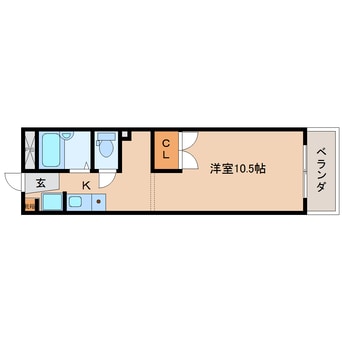 間取図 東海道本線/静岡駅 バス14分静岡総合庁舎下車:停歩5分 2階 築29年