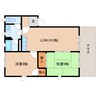 東海道本線/静岡駅 バス:22分:停歩5分 1階 築35年 2LDKの間取り