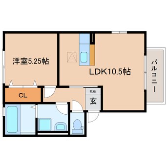 間取図 静鉄バス（焼津市）/さかなセンター 徒歩3分 1階 築12年