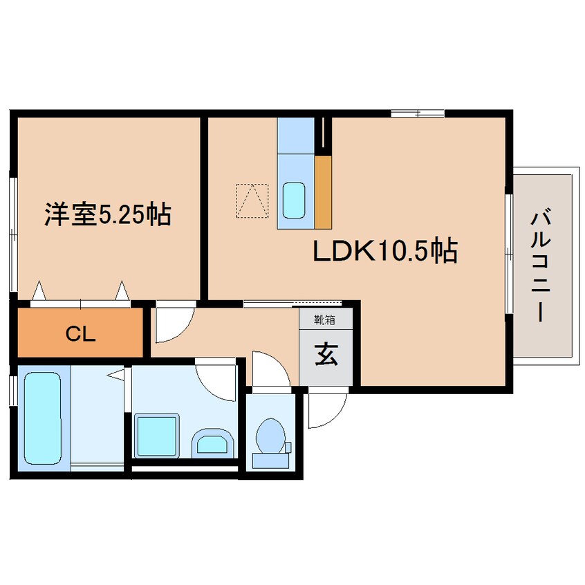 間取図 静鉄バス（焼津市）/さかなセンター 徒歩3分 1階 築12年