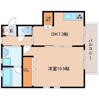 間取図 東海道本線/静岡駅 バス13分小鹿局前下車:停歩2分 1階 築13年