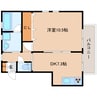 東海道本線/静岡駅 バス:13分:停歩2分 2階 築14年 1DKの間取り