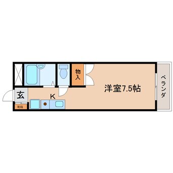 間取図 東海道本線/静岡駅 徒歩14分 3階 築28年