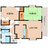 東海道本線/静岡駅 バス:12分:停歩4分 2階 築29年 2LDKの間取り