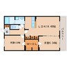 東海道本線/静岡駅 バス:15分:停歩7分 2階 築14年 2LDKの間取り