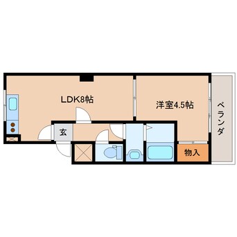 間取図 東海道本線/東静岡駅 徒歩15分 3階 築54年