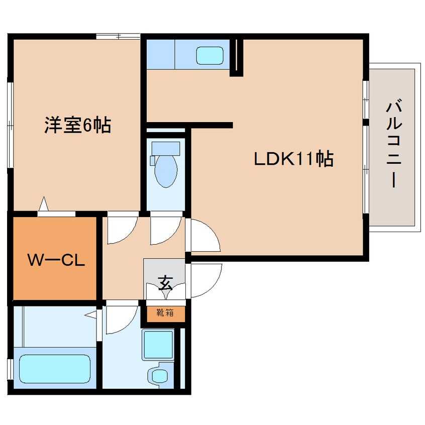 間取図 東海道本線/静岡駅 バス20分宮竹児童公園前下車:停歩6分 2階 築14年