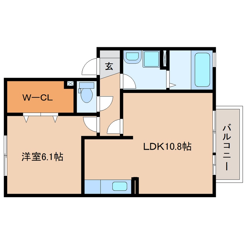 間取図 東海道本線/焼津駅 バス8分登呂田下車:停歩10分 2階 築14年