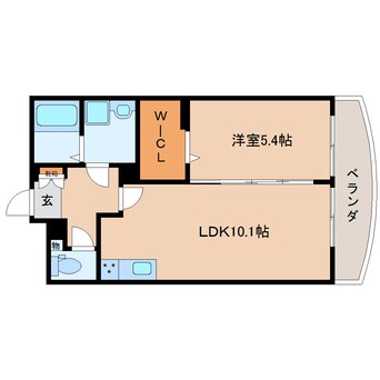 間取図 東海道本線/静岡駅 バス8分中田4丁目下車:停歩3分 3階 築12年