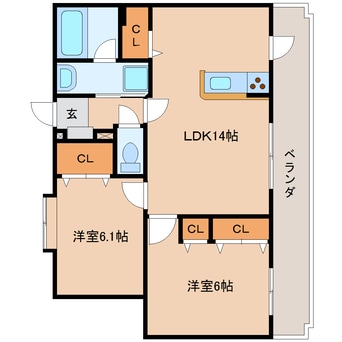 間取図 東海道本線/静岡駅 バス18分小鹿公民館前下車:停歩4分 3階 築13年