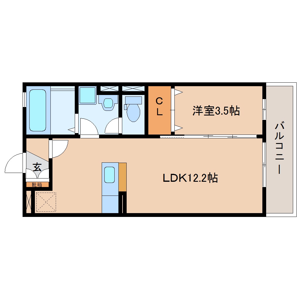 間取り図 東海道本線/静岡駅 バス10分登呂遺跡入口下車:停歩3分 3階 築14年