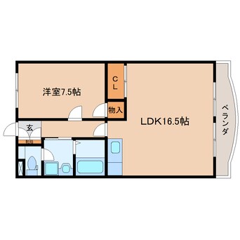 間取図 東海道本線/静岡駅 バス15分敷地二丁目下車:停歩2分 1階 築26年