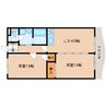 東海道本線/静岡駅 バス:15分:停歩2分 4階 築26年 2LDKの間取り