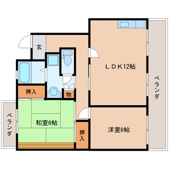 間取図 東海道本線/東静岡駅 徒歩24分 3階 築33年