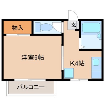 間取図 東海道本線/静岡駅 バス18分小鹿下車:停歩10分 2階 築30年