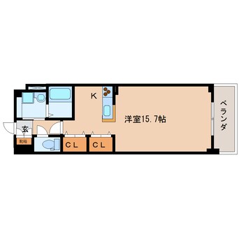 間取図 東海道本線/東静岡駅 徒歩6分 5階 築13年