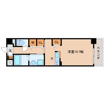 間取図 東海道本線/静岡駅 バス13分登呂コープタウン入口下車:停歩3分 2階 築13年