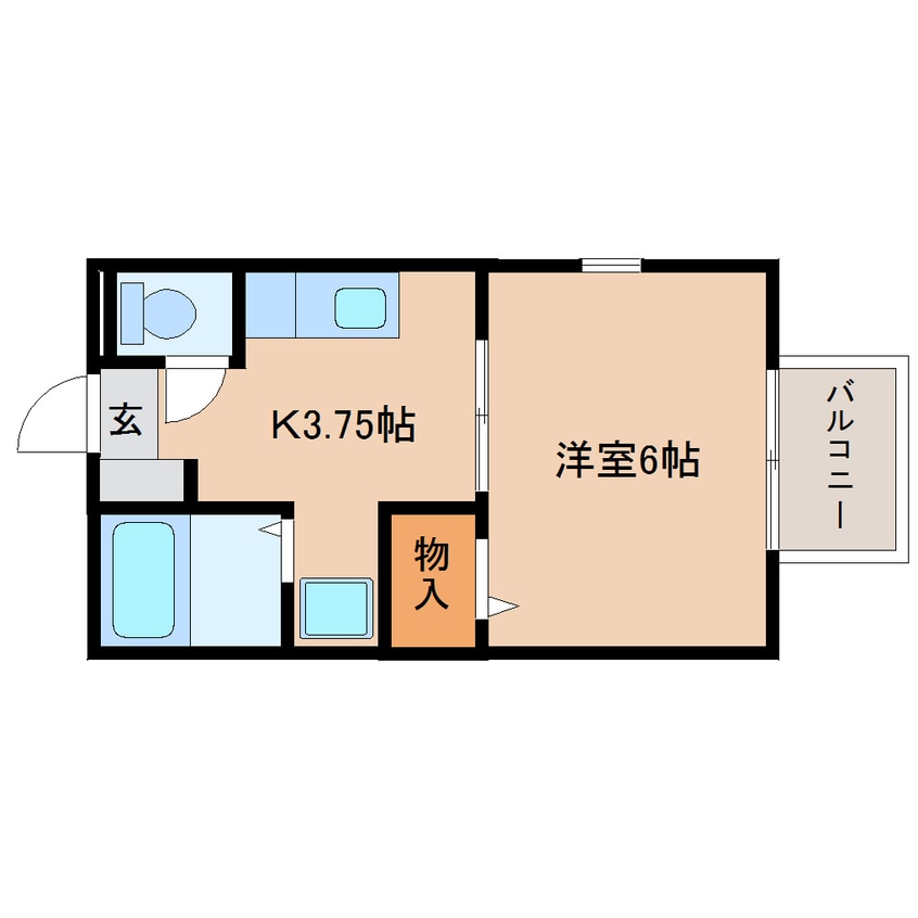 間取図 東海道本線/西焼津駅 徒歩12分 2階 築31年