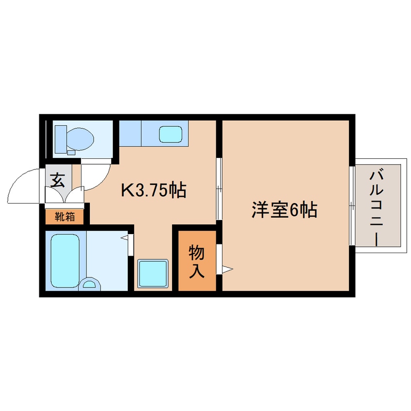 間取図 東海道本線/西焼津駅 徒歩12分 2階 築31年