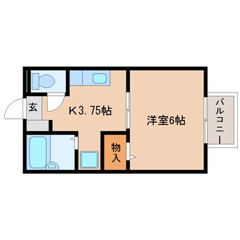 間取図 東海道本線/西焼津駅 徒歩12分 2階 築30年