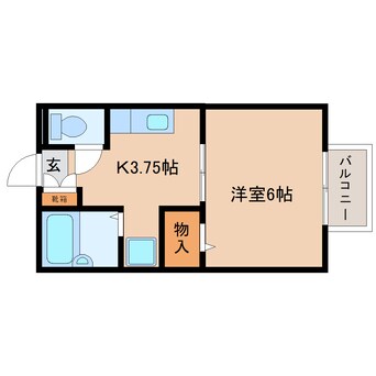 間取図 東海道本線/西焼津駅 徒歩12分 2階 築31年