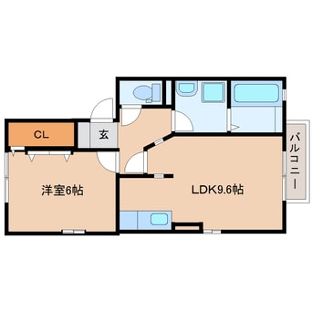 間取図 東海道本線/焼津駅 バス14分石津下島下車:停歩5分 2階 築15年