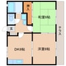 東海道本線/藤枝駅 バス:30分:停歩7分 1階 築33年 2DKの間取り