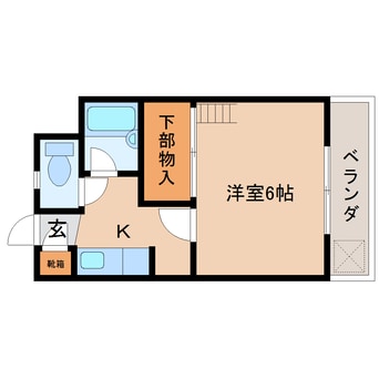 間取図 東海道本線/静岡駅 バス14分小鹿局前下車:停歩2分 3階 築27年