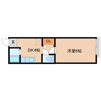 間取図 東海道本線/静岡駅 バス22分堀ノ内下車:停歩8分 2階 築53年