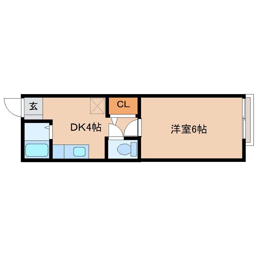 間取図 東海道本線/静岡駅 バス22分堀ノ内下車:停歩8分 2階 築53年