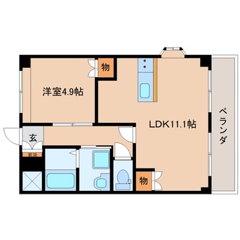 間取図 東海道本線/東静岡駅 徒歩5分 2階 築13年