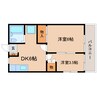 東海道本線/静岡駅 バス:12分:停歩4分 2階 築37年 2DKの間取り