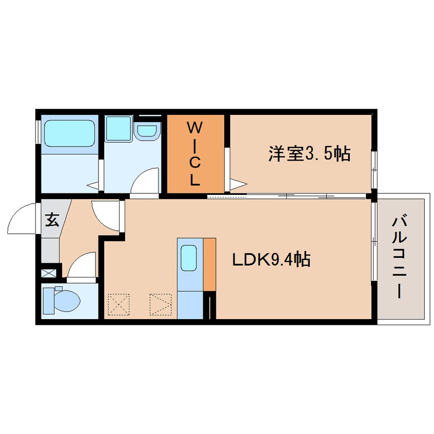 間取図 東海道本線/焼津駅 徒歩23分 1階 築12年