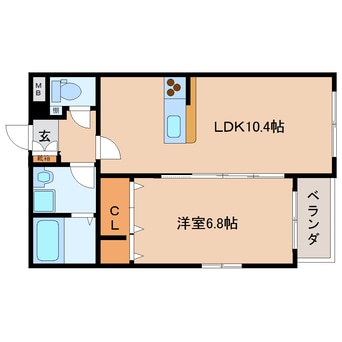 間取図 東海道本線/静岡駅 バス16分中村町下下車:停歩5分 1階 築13年