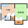 東海道本線/静岡駅 バス:18分:停歩3分 1階 築40年 1Kの間取り