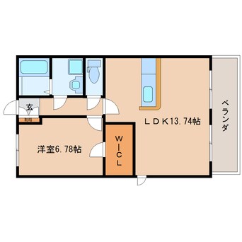 間取図 東海道本線/静岡駅 バス25分大谷下車:停歩4分 4階 築11年