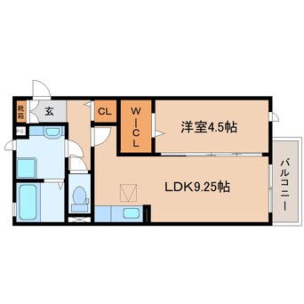 間取図 東海道本線/静岡駅 バス21分片山下車:停歩3分 1階 築13年