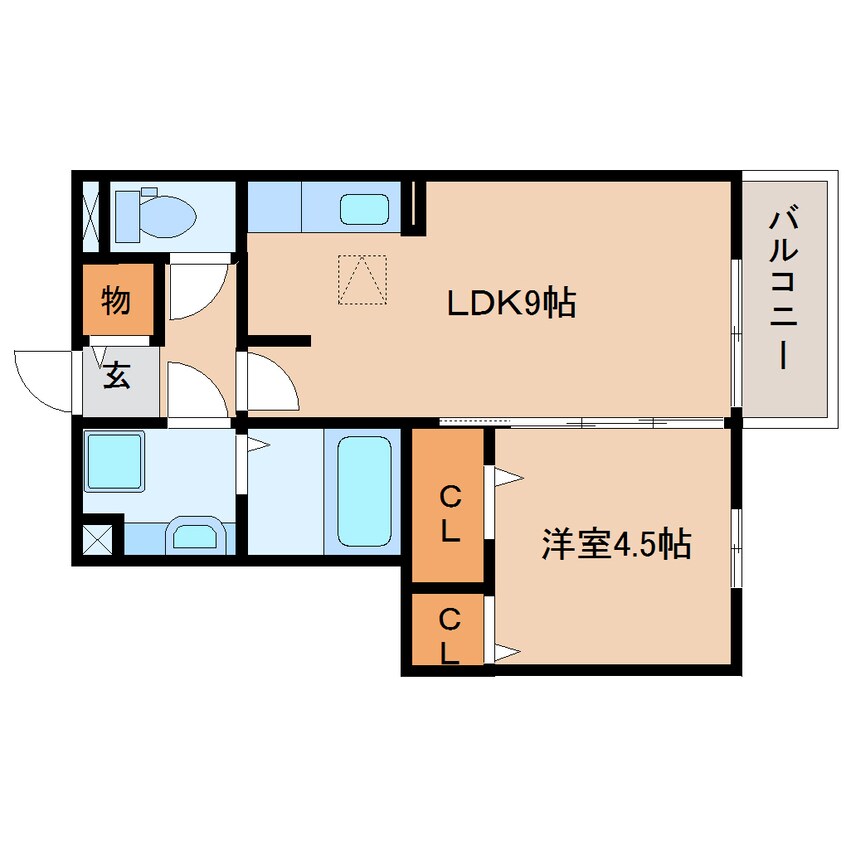 間取図 東海道本線/静岡駅 バス21分片山下車:停歩3分 1階 築13年